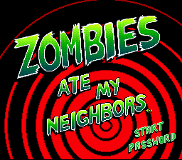 Zombies Ate My Neighbors - Haunters Special Title Screen